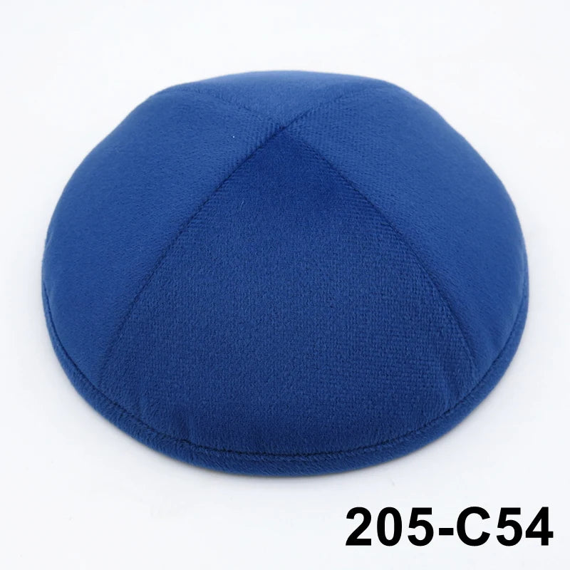 GIU 19cm Jewish Velvet Kippah Kippot Kipa Caps Skullies Beanies Yarmulke Kipot Dome For Wedding And Events
