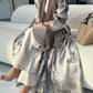 Middle Eastern Women Loose Tie Dye Abaya Muslim Full Sleeve Open Front Abayas Casual Turkey Kaftan Arabian Maxi Dresses Jilbabs
