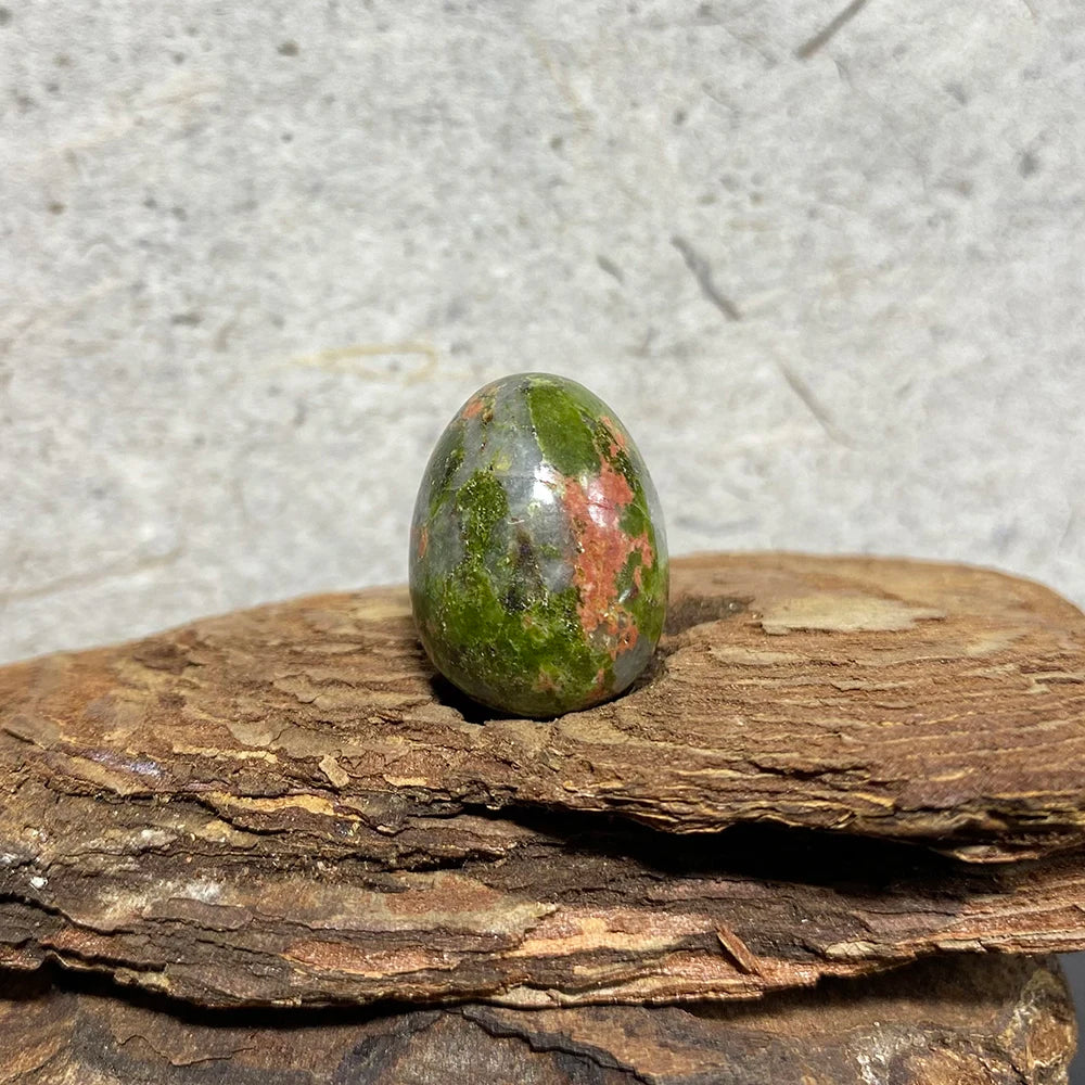 EG1-7 Mini Natural Stone Egg, Small Polished Egg Shaped Stone for Meditation Stress Relief Fidget Palm Desk Decor Gift