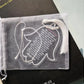 10PCS Bar Mitzvah With White Pendant Hamsa Hebrew Card With White Frame Letter With Gauze Drawstring Pocket Transparent Mesh Bag
