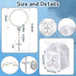 10/20pcs Christening Acrylic Rosary Beads Faux Pearls with Cross Christening Gift Box for Christening Wedding Party Favors