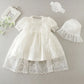 Hetiso Baby Girls Dress Long Sleeve Kids First Birthday Ball Gown Infant Dresses for Baptism Bridesmaid party 3-24 month