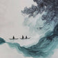 Modern Minimalist Chinese Style Zen Fishing Natural Scenery Poster Canvas Paintings Wall Art Pictures Office Home Decor