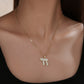Nidin New Trendy Jewish Hebrew Letter Chain Pendant Necklace For Women Copper Cubic Zirconia Religious Style Link Jewelry Gift