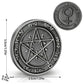 Key of Solomon Pentacle Talisman Coin Planetary Seal Amulet Occult Metal Tokens for Rituals,Spiritual Divination Gift Set