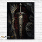 King Arthur and Excalibur Sword in The Stone Sikh Kirpan Sword Excalibur Hilt Poster Canvas Painting Wall Pictures Home Decor
