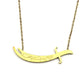 Islamic Imam Ali Zulfiqar Sword Pendant Necklace for Women Men Stainless Steel Gold Color Arabic Muslim Choker Chain Jewelry