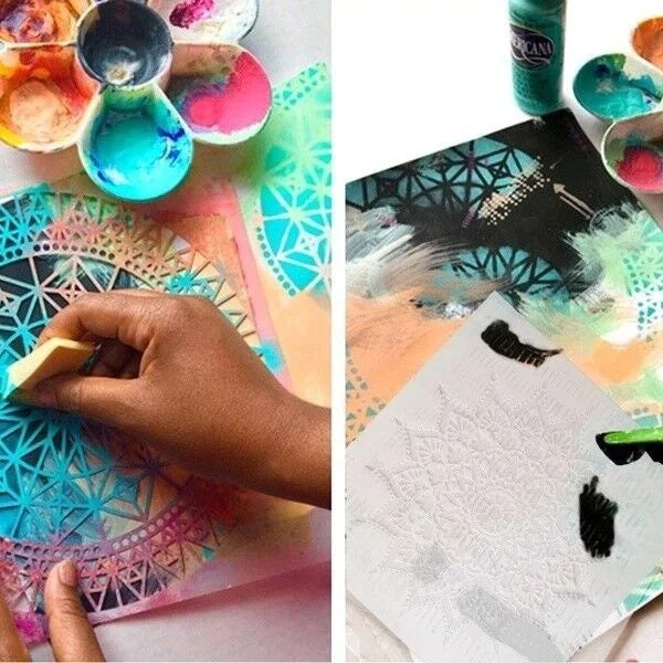A4 29 *21cm Arab Islam DIY mandala mold for painting stencils stamped photo album embossed paper card on wood, fabric, wall