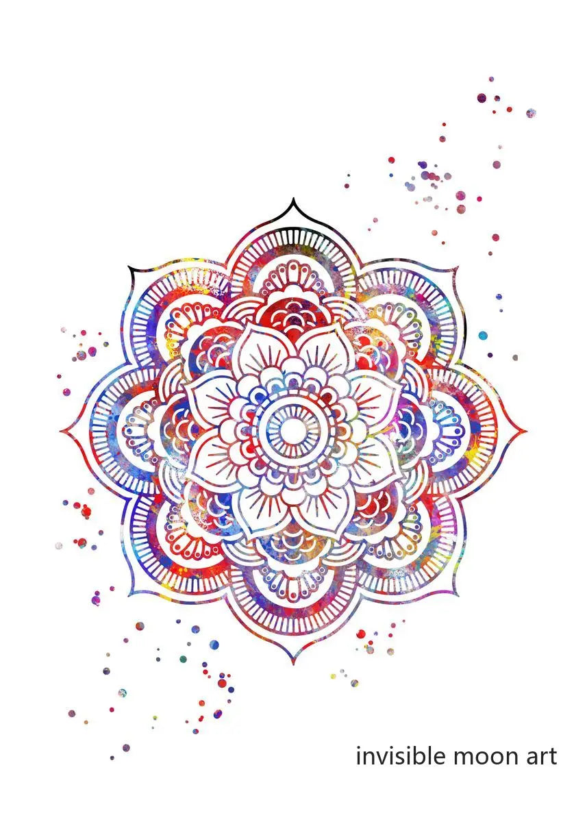 Spirituality Yoga Tree Khanda Sikh Symbol Couple Meditation  Art Poster Canvas Painting Wall Prints Picture Yoga Room Home Decor