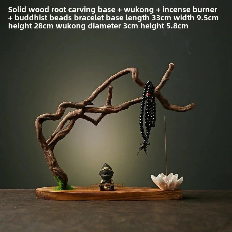 Natural Solid Wood Root Carving Decoration Creative Home Living Room Decoration Crafts Weathered Wood Root Zen Decoration