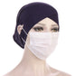 2026 New Jersey Earhole Underscarf Cap Forehead Cross Elastic Muslim Inner Hijab Caps Islamic Female Headscarf Turban Bonnet