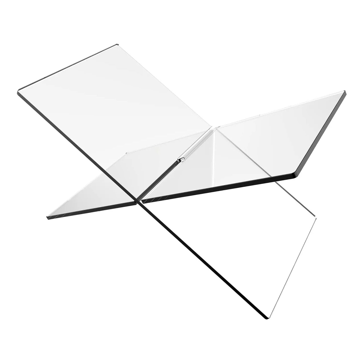 Acrylic Reading Bookshelf, Magazine Book Tray Rack, Creative Desktop Album X-shaped Display Rack