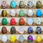 EG1-7 Mini Natural Stone Egg, Small Polished Egg Shaped Stone for Meditation Stress Relief Fidget Palm Desk Decor Gift