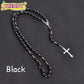 Fashion Vintage Crucifix Virgin Mary Pendant Cross Necklace Jesus Rosary Beads Chain