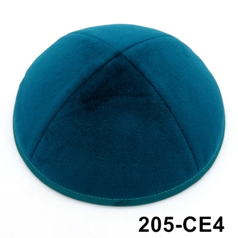 GIU 19cm Jewish Velvet Kippah Kippot Kipa Caps Skullies Beanies Yarmulke Kipot Dome For Wedding And Events