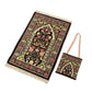 2pcs set Muslims Prayer Rugs With Bag Polyester Portable Blanket Islamic Mat with Tassels Travel Blanket Prayer Mat