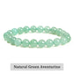 JD Natural Stone Beads Bracelet Amethyst Tiger Eye Crystal Quartz Agate Gem Beads Bangles Women Men Reiki Healling Jewelry Gift