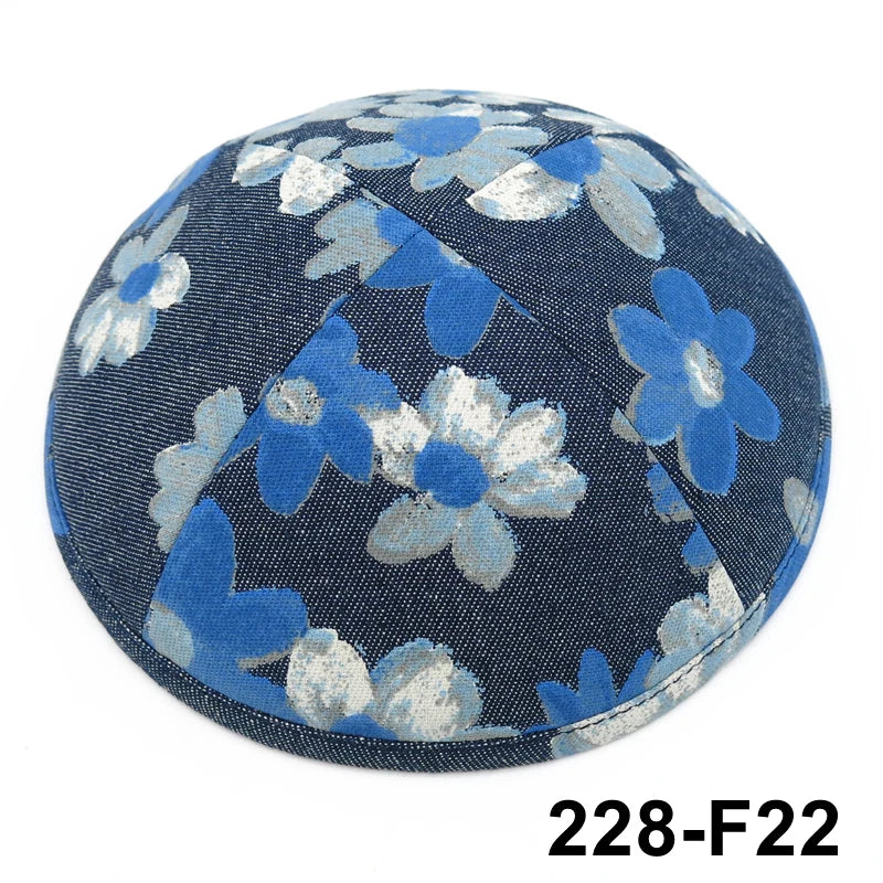 GIU 19cm Jewish Jean Denim Kippo Hats Caps Skullies Beaniest Kipa Yarmulke Kippah Dome For Wedding And Events