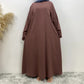 New Muslim fashion Abaya women's dress sold in Dubai in the Middle East Arab net color Islamic dress robe lace long dress
