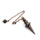 Cone 100% Copper Brass Metal Pendant Pendulum for Divination Dowsing Reiki Healing Egyptian Isis Pendulos Professional  A001