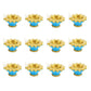 A25F-12Pcs LED Candle Water-Activated Floating Oil Lamp - Indian Style Waterproof Diya For Home Decor