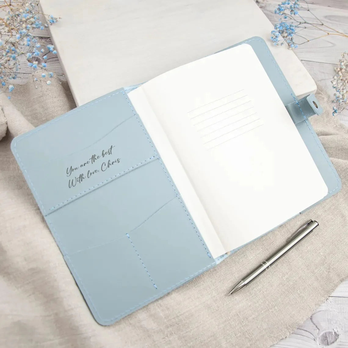 Be Still Personalized Leather Prayer Journal for Women, Refillable Christian Notebook, Ideal Religious Gift for Mom & Daughter