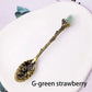 Natural Crystal Tumbled Stone Spoon Magic Energy Divination Halloween Spirit Souvenir Gift Home Decor Christmas Graduation Gift