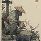 Modern Minimalist Chinese Style Zen Fishing Natural Scenery Poster Canvas Paintings Wall Art Pictures Office Home Decor