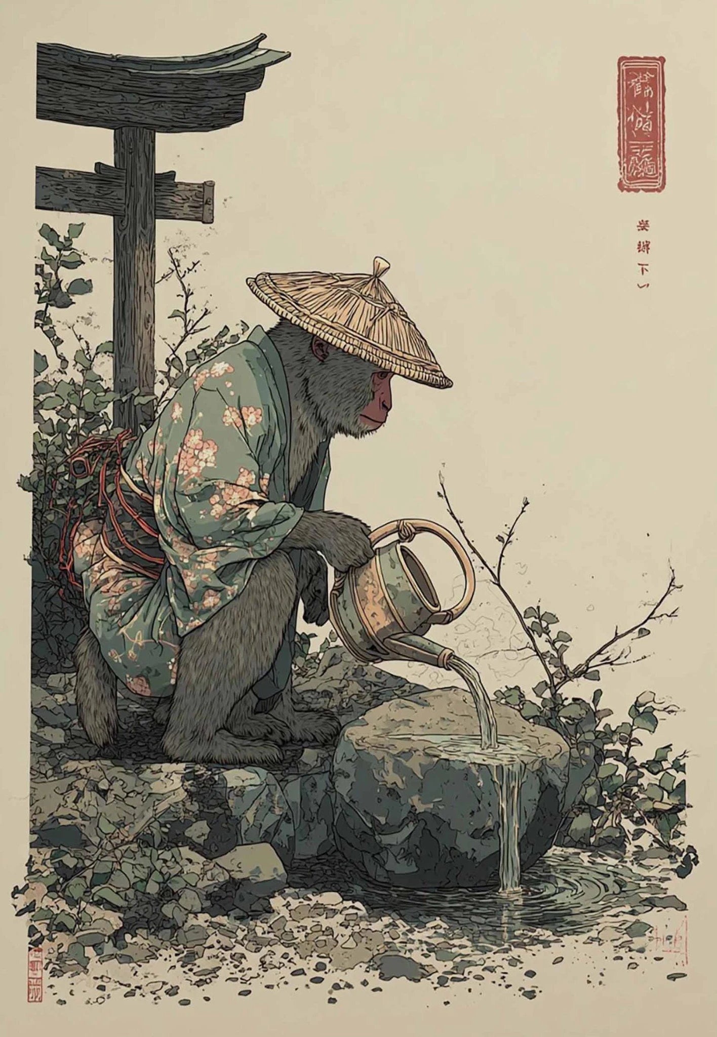 Modern Minimalist Chinese Style Zen Fishing Natural Scenery Poster Canvas Paintings Wall Art Pictures Office Home Decor