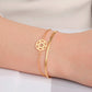 Dawapara Star of David Bracelet Jewish Prayer Judaica Hexagram Charm Protection Amulet Couple Gift Stainless Steel Jewelry