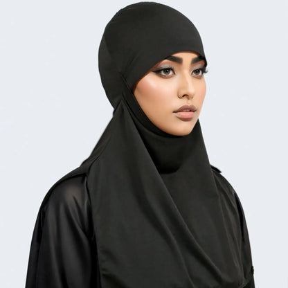New Plain Muslim Ethnic Scarf Women Hijab Islamic Muslim Hijab Instant Turban Arabic Scarfs Khimar Fashion Ramadan Headwraps