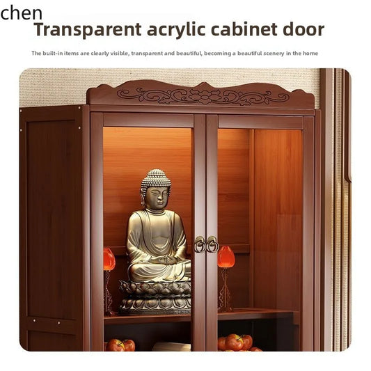 HXL Altar Incense Case Buddha Altar God of Wealth Worship Altar Table Buddha Cabinet