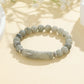 1pc Healing Handmade Stone Bracelet Turquoise Natural Malachite Gemstone Crystal Rough Bracelet Body Energy Yoga