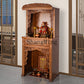 SM Solid wood Buddhist shrine shrine cabinet offering table for God of Wealth Guanyin Guan Gong household shrine offering table