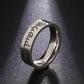 LIKGREAT Stainless Steel Shema Israel Ring Judaica Hebrew Letter Ethnic Israeli Blessing Ring for Women Amulet Jewish Jewelry
