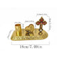 New 2026 Gold Religious Iconography Gift Set with Saint Benedict Crucifix for Home Altar Church Prayer Devotion Christian Decor