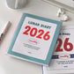 2026 Korean Notebook Schedule Book Student Monthly and Weekly Plans Journal Notebook Diary Planner Stationery Student Supplies