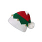 Christmas Knitted Wool Hat For Mother And Kids Red Color-Block Design, With Bells, Festive Christmas Hat For Winter