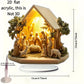 2D Acrylic Desktop Christmas Decor - Jesus' Birth Virgin Mary Angel Cartoon Print Christian Home Christmas 2026 New Year Gift