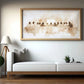 Beige Abstract Jesus Faith Canvas Print Poster Modern Minimalism Large Horizontal Art Prints Wall Art Christian Home Decor Gifts