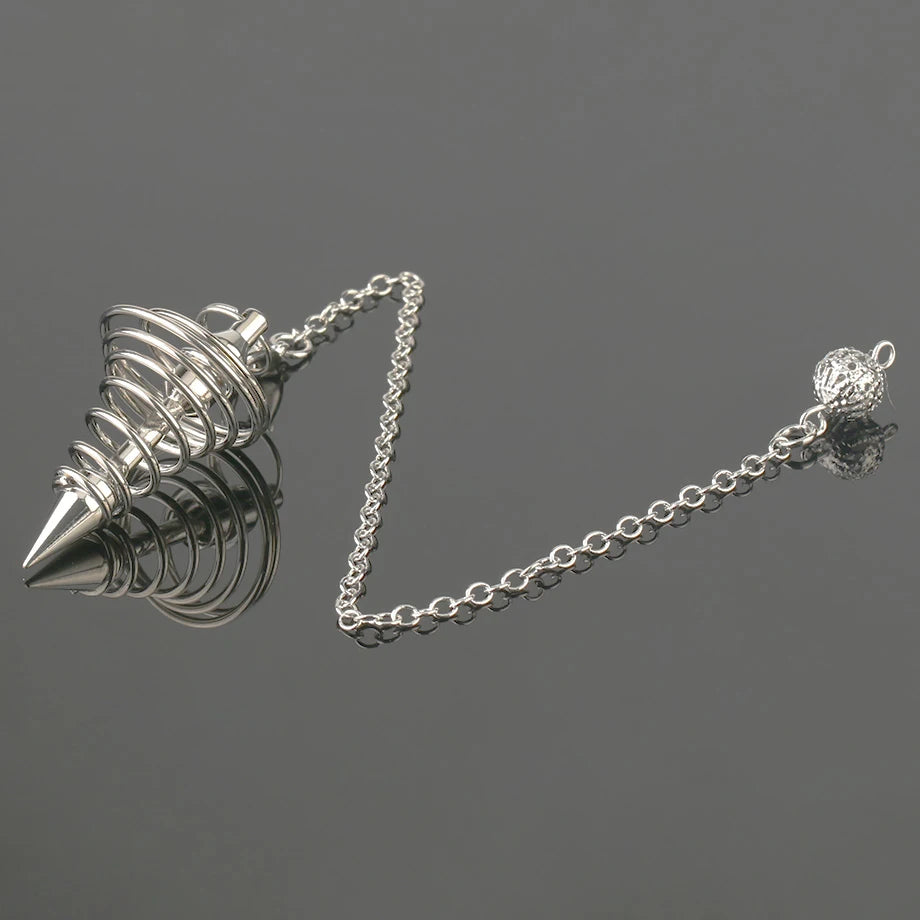 Copper Metal Pendulum for Dowsing Divination Energy Work Meditation Scrying Witchcraft Pendulums Tool Spiritual Pendulos X092
