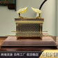 1pc Metal Statue Ark of the Covenant Jewish Ark Jerusalem Religious Belief Home Decor Ornaments
