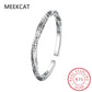 925 Sterling Silver Geometry Totems Open Bracelets Bangles For Women Luxury Designer Jewelry Gift Female Free Shipping