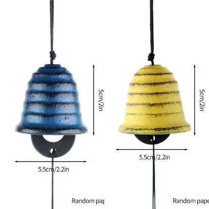 Japanese Wind Chimes Cast Iron Wind Bells Hanging Pendant Feng Shui Good Luck Temple Wind Bells Outdoor Home Garden Decoration