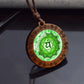 7Chakra Symbol Necklace Yoga Meditation Glass Dome Vintage Wooden Pendant Rope Chains Necklace Women Men Indian Buddhism Jewelry