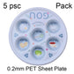 Jewish 6-Section Passover Seder Plate - Kosher, Melamine/Plastic/Silicone/Disposable Paper, with Food Labels & Elegant Designs
