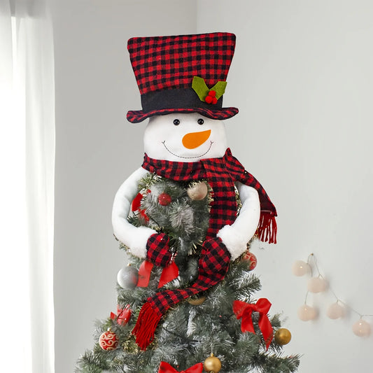 Christmas Decorations Santa Claus Snowman Tree Topper Hanging Ornaments Holiday Seasonal Vintage Traditional Ornaments