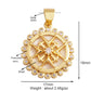 Trendy Shining Moon Star Sun Tellurion Celestial Compass Charm Pendant Gold Colour, Jewelry Necklace Bracelet Making Supply S39