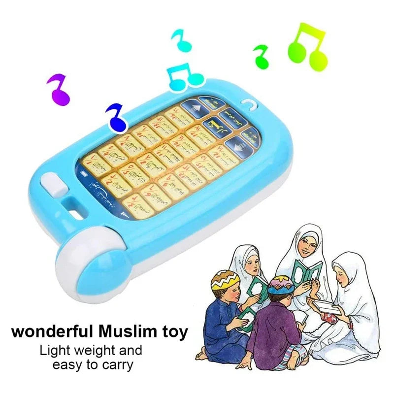 Arabic Quran Educational Toys 18 Chapters Education QURAN Phone with Light Learn Arabic KURAN Muslim Kids
