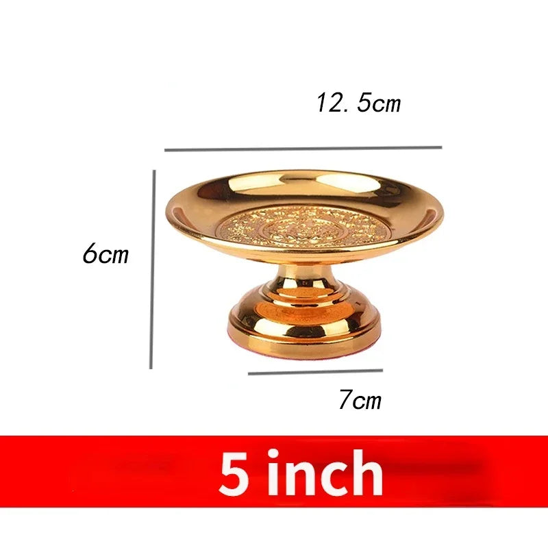 Fruitplate Offering Alloy fruit plate offering Buddha Lotus fruit plate Guanyin tribute Buddhist article